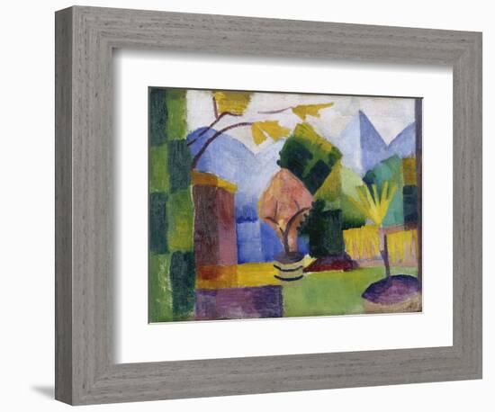 Garten Am Thuner See, 1913-Auguste Macke-Framed Giclee Print