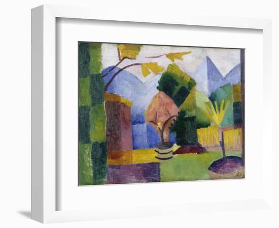 Garten Am Thuner See, 1913-Auguste Macke-Framed Giclee Print