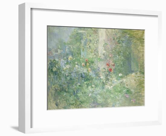 Garten in Bougival, 1884-Berthe Morisot-Framed Giclee Print