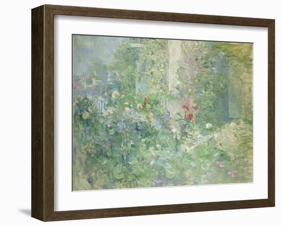 Garten in Bougival, 1884-Berthe Morisot-Framed Giclee Print