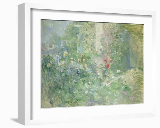 Garten in Bougival, 1884-Berthe Morisot-Framed Giclee Print