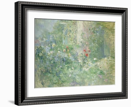 Garten in Bougival, 1884-Berthe Morisot-Framed Giclee Print