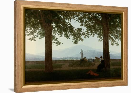 Gartenterrasse (Garden Terrace)-Caspar David Friedrich-Framed Premier Image Canvas