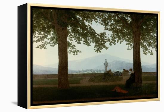 Gartenterrasse (Garden Terrace)-Caspar David Friedrich-Framed Premier Image Canvas