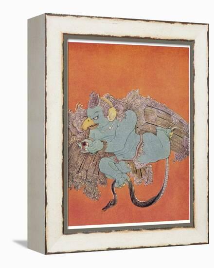 Garuda the Eagle Who Became Vishnu's Mount-Nanda Lal Bose-Framed Premier Image Canvas