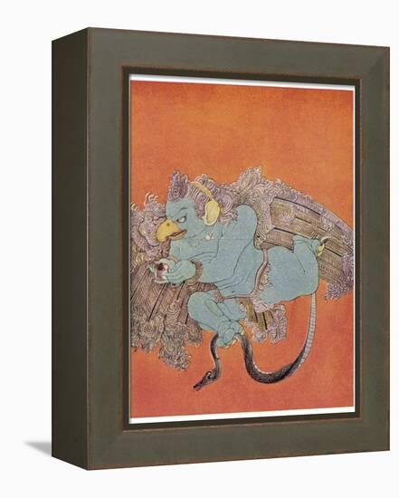 Garuda the Eagle Who Became Vishnu's Mount-Nanda Lal Bose-Framed Premier Image Canvas