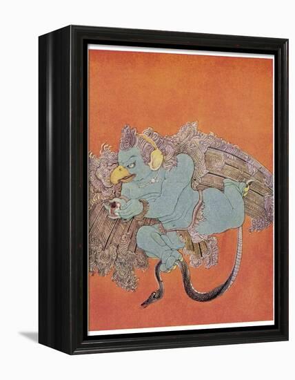 Garuda the Eagle Who Became Vishnu's Mount-Nanda Lal Bose-Framed Premier Image Canvas