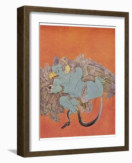 Garuda the Eagle Who Became Vishnu's Mount-Nanda Lal Bose-Framed Photographic Print
