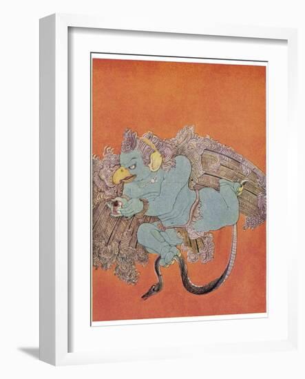 Garuda the Eagle Who Became Vishnu's Mount-Nanda Lal Bose-Framed Photographic Print