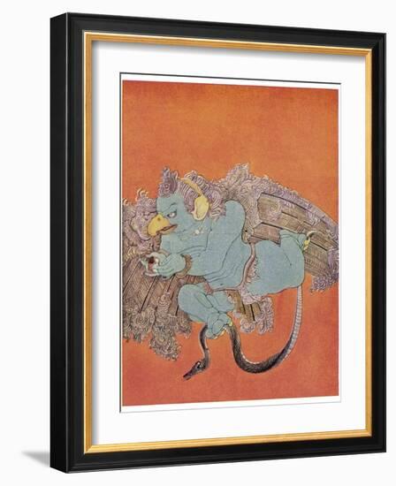 Garuda the Eagle Who Became Vishnu's Mount-Nanda Lal Bose-Framed Photographic Print