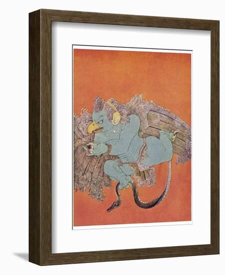 Garuda the Eagle Who Became Vishnu's Mount-Nanda Lal Bose-Framed Photographic Print