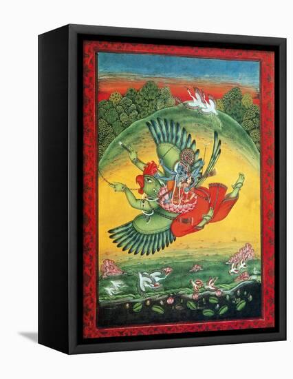 Garuda, the Vahana of Lord Vishnu-Science Source-Framed Premier Image Canvas