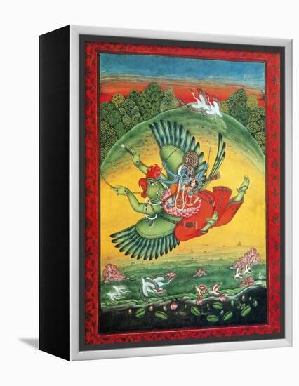 Garuda, the Vahana of Lord Vishnu-Science Source-Framed Premier Image Canvas