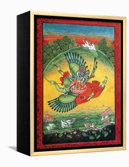 Garuda, the Vahana of Lord Vishnu-Science Source-Framed Premier Image Canvas