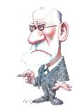 Sigmund Freud, Caricature-Gary Brown-Photographic Print