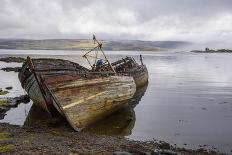 Wrecks of Fishing Boats, Near Salen, Isle of Mull-Gary Cook-Photographic Print