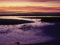 Sailboat in Shallow Water and Sunset-Gary D^ Ercole-Photographic Print