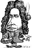 Isaac Newton, Caricature-Gary Gastrolab-Photographic Print