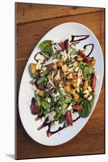 Gary's Green Salad At A Farm To Table Dinner In Sierraville Valley, California-Shea Evans-Mounted Photographic Print