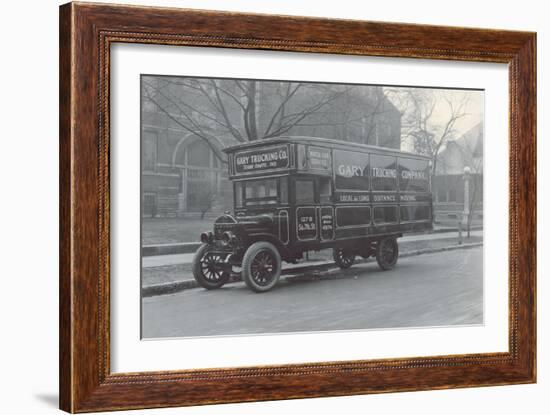 Gary Trucking Co. Moving Truck-null-Framed Art Print