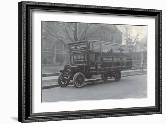 Gary Trucking Co. Moving Truck-null-Framed Art Print