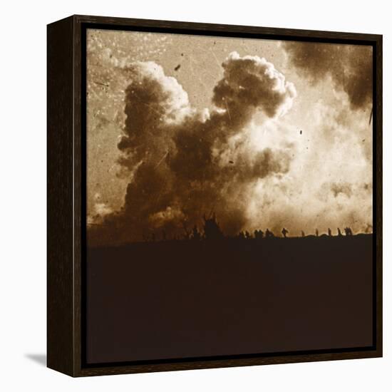 Gas attack, Verdun, northern France, c1914-c1918-Unknown-Framed Stretched Canvas