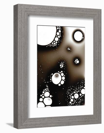 Gas Bubbles In Oil-Crown-Framed Photographic Print