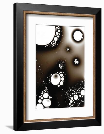Gas Bubbles In Oil-Crown-Framed Photographic Print