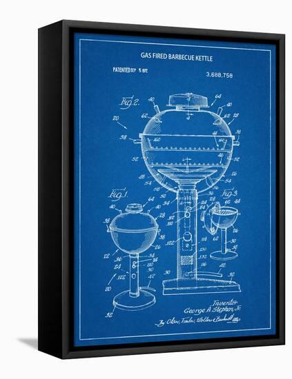 Gas Fired Grill Patent-null-Framed Stretched Canvas