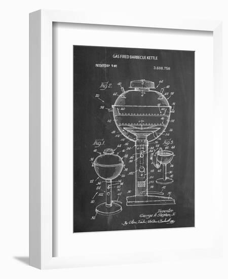 Gas Fired Grill Patent-null-Framed Premium Giclee Print