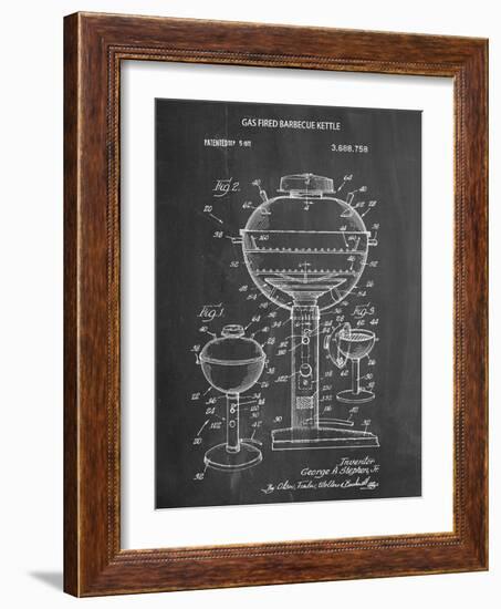 Gas Fired Grill Patent-null-Framed Art Print