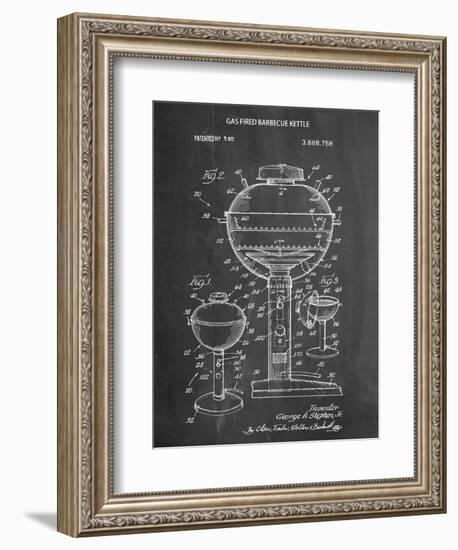 Gas Fired Grill Patent-null-Framed Art Print