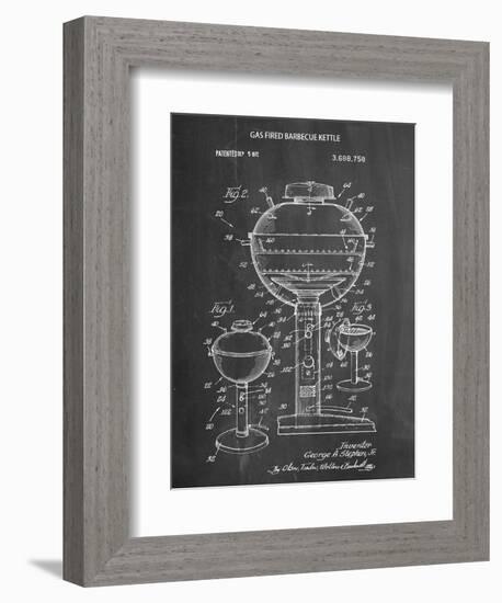 Gas Fired Grill Patent-null-Framed Art Print