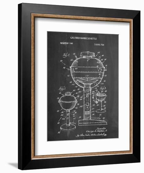 Gas Fired Grill Patent-null-Framed Art Print