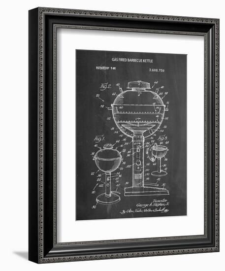 Gas Fired Grill Patent-null-Framed Art Print