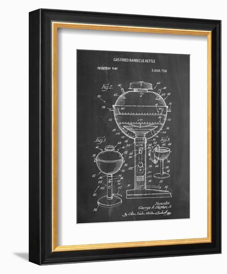 Gas Fired Grill Patent-null-Framed Art Print