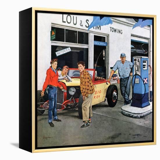 "Gas Money," March 26, 1960-George Hughes-Framed Premier Image Canvas