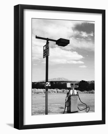 Gas Pump and New Mexico Landscape Sky, San Ysidro 2-Kevin Lange-Framed Photographic Print