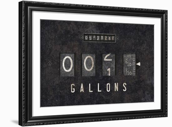 Gas Pump - Gallons-Rufus Coltrane-Framed Giclee Print