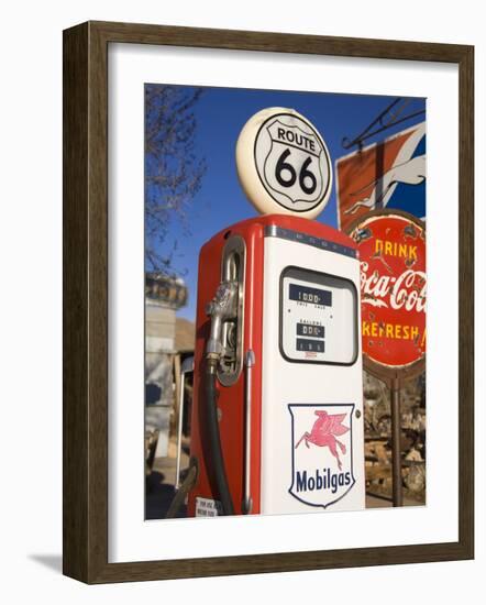 Gas Pump, General Store and Route 66 Museum, Hackberry, Arizona, USA-Richard Cummins-Framed Photographic Print