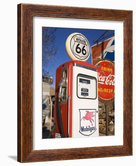 Gas Pump, General Store and Route 66 Museum, Hackberry, Arizona, USA-Richard Cummins-Framed Photographic Print