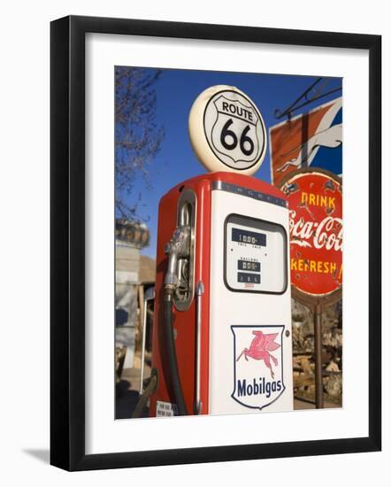 Gas Pump, General Store and Route 66 Museum, Hackberry, Arizona, USA-Richard Cummins-Framed Photographic Print