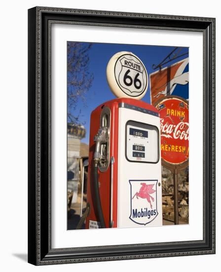 Gas Pump, General Store and Route 66 Museum, Hackberry, Arizona, USA-Richard Cummins-Framed Photographic Print