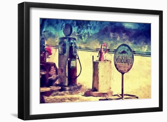 Gas Station 66-Philippe Hugonnard-Framed Giclee Print