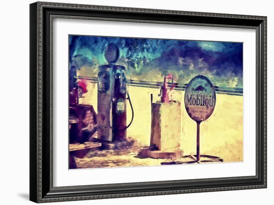 Gas Station 66-Philippe Hugonnard-Framed Giclee Print