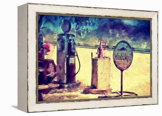 Gas Station 66-Philippe Hugonnard-Framed Premier Image Canvas