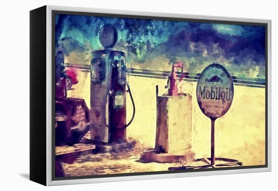 Gas Station 66-Philippe Hugonnard-Framed Premier Image Canvas