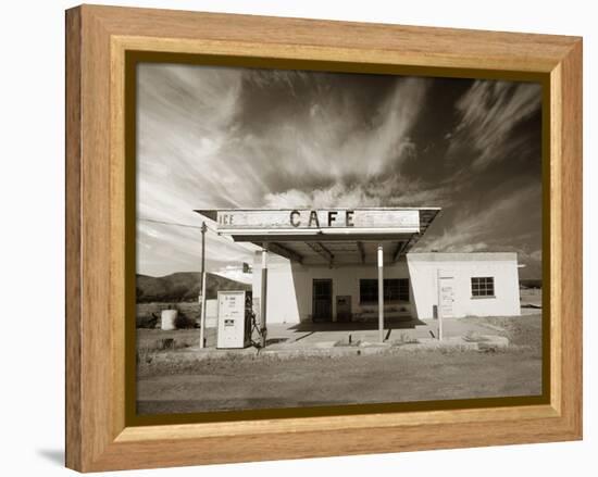 Gas Station and Cafe-Aaron Horowitz-Framed Premier Image Canvas