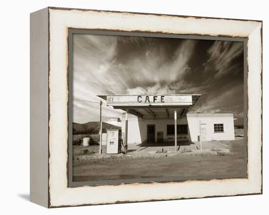 Gas Station and Cafe-Aaron Horowitz-Framed Premier Image Canvas