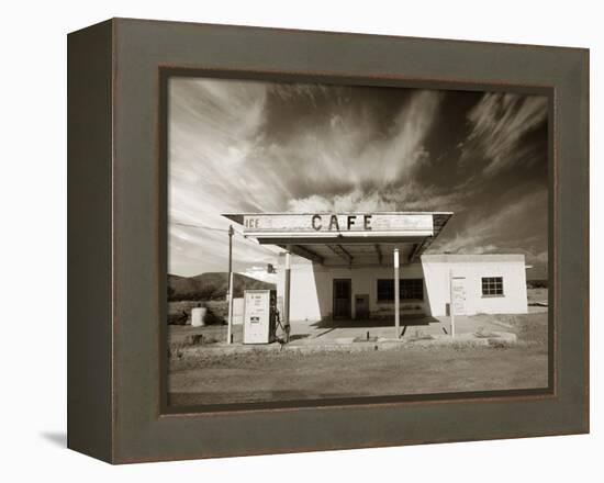 Gas Station and Cafe-Aaron Horowitz-Framed Premier Image Canvas